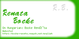 renata bocke business card